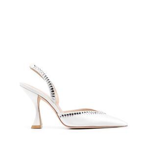 STUART WEITZMAN Womens Ivory Slingback Pointed Toe Flare Slip On Pumps Shoes 6 B